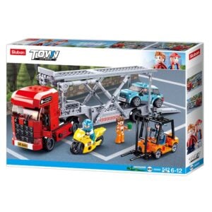 Sluban Building Set: Town - Car Transporter - 542pcs