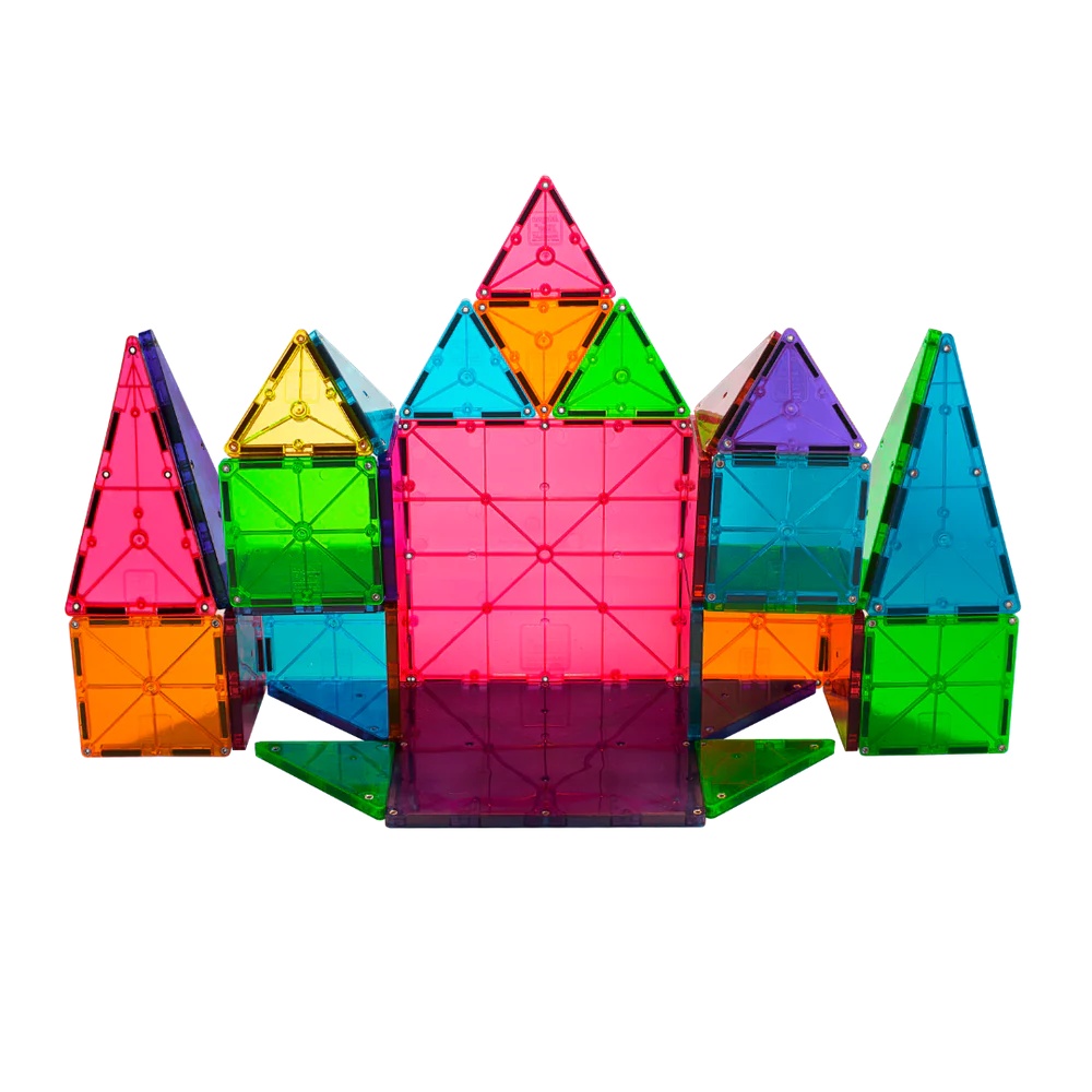 Magna-Tiles - Magnetic Construction Set - Translucent Colours - 32pcs - Image 5