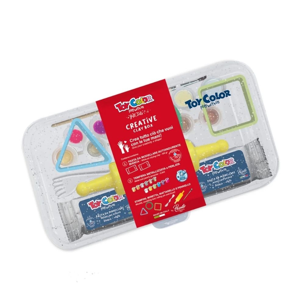 Toy Color - Creative Clay Box - Modelling Dough & Painting Kit with Tools & Molds - Image 2