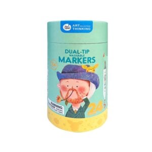 Jar Meló - Dual-Tip Washable Art Markers - 24 Colours