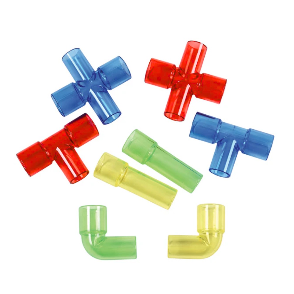 Greenbean - Building Pipes Transluscent Construction Set - 80pcs in Polybag - Image 5