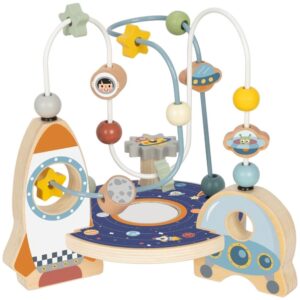 TookyToy - Wooden Bead Maze Acitivty Toy - Space