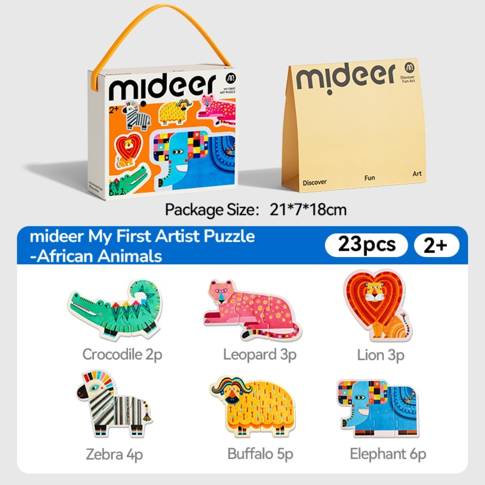 Mideer - My First Jigsaw Puzzle for Kids - African Animals - Image 2