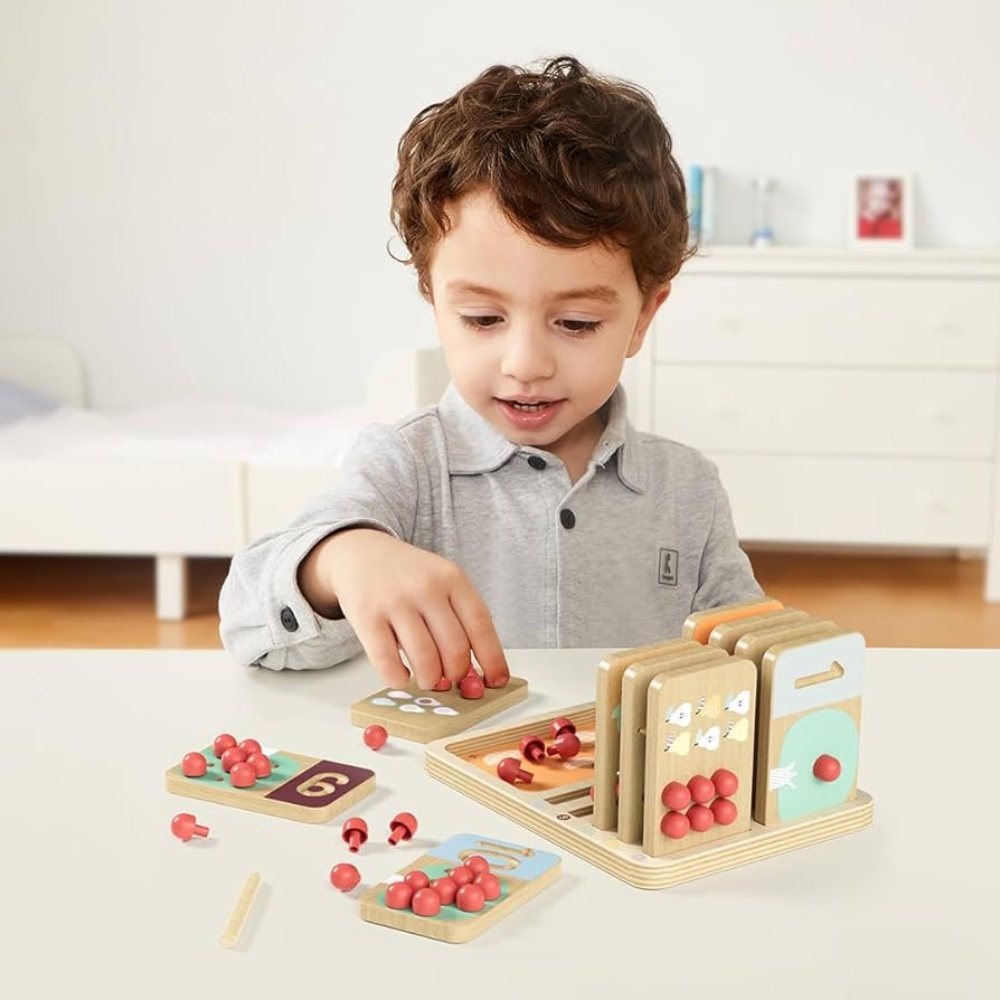 TopBright - Wooden Montessory Fruit Tree Counting & Writing Number Toy - Image 2