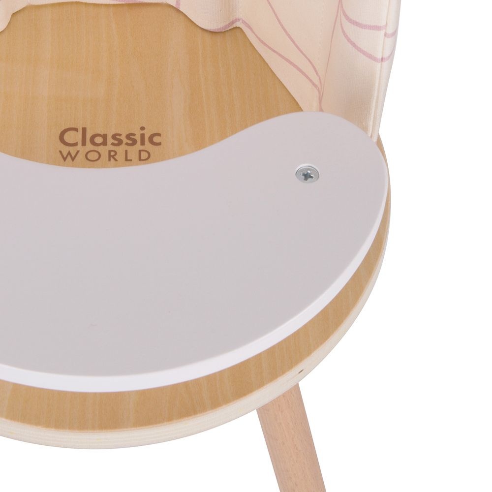 Classic World - Pretend & Play - Modern Doll High Chair - Image 6