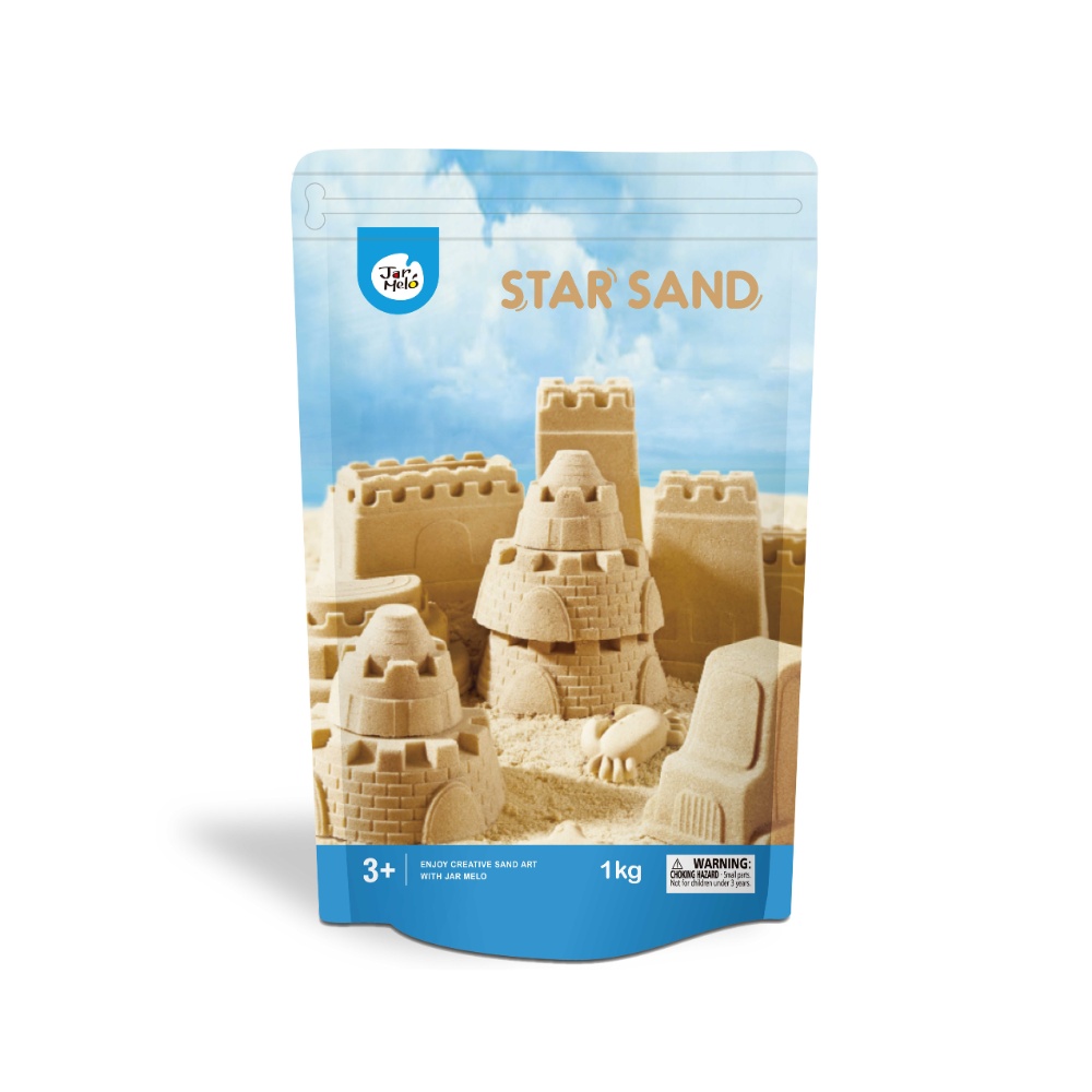 Jar Meló - Kids Kinetic Sand Play Set with 2kg Magic Sand, Tray and Tools - Image 4