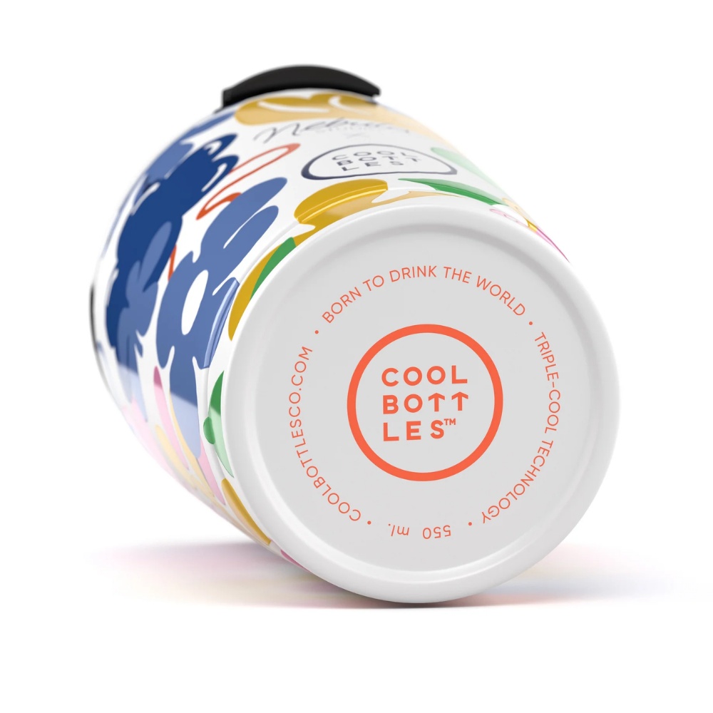 Cool Bottles - Triple-Insulated Travel Tumbler - Floral Madness 550ml - Image 3