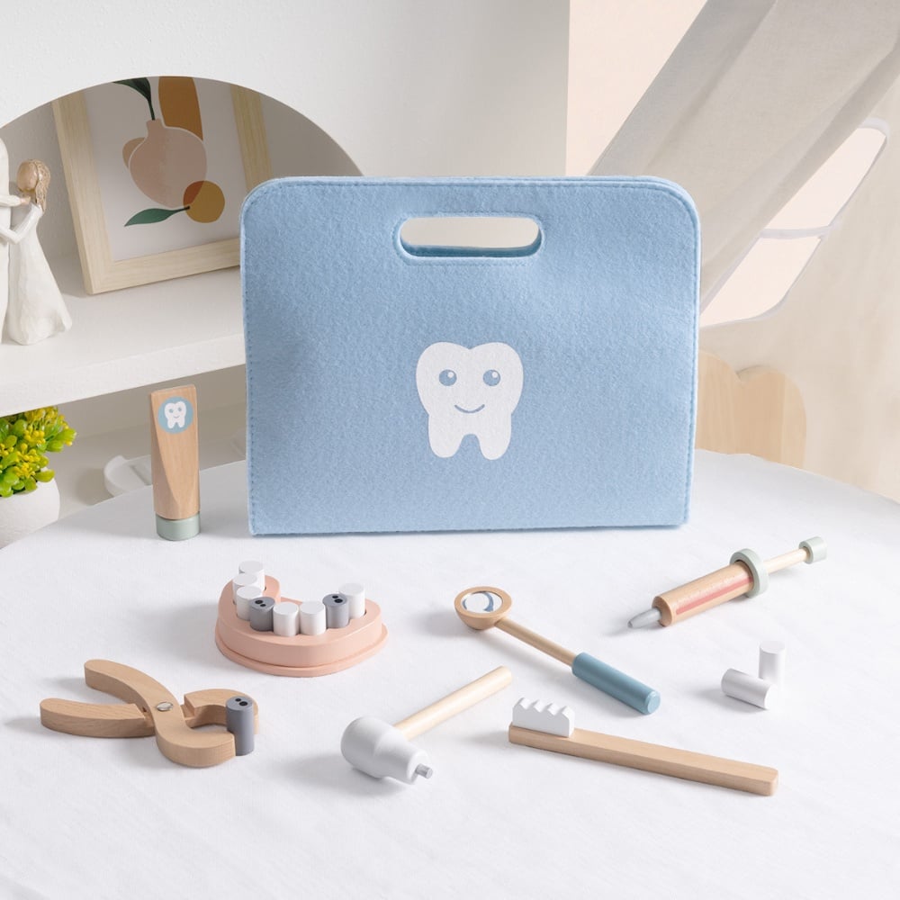 TookyToy - Pretend Play Little Dentist Play Set with Carry Case - Image 4