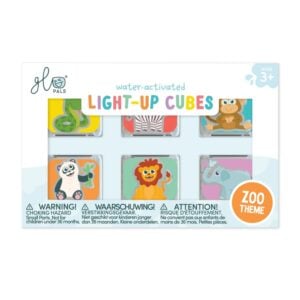 Glo Pals - Water Activated Light-Up Sensory Toys - Zoo (6 Pack)
