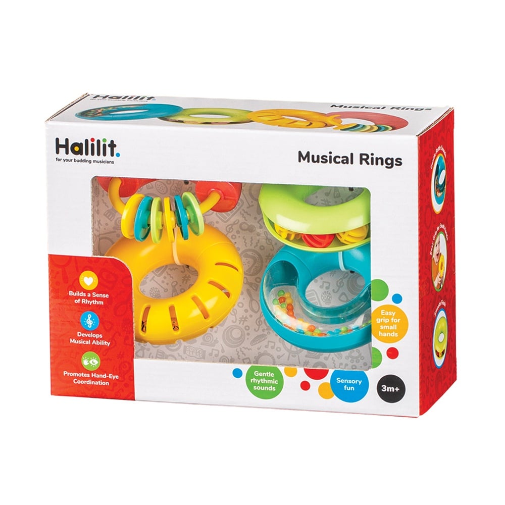 Halilit - Music Instrument for Babies & Toddlers - Musical Rings Gift Set of 4 -** - Image 3