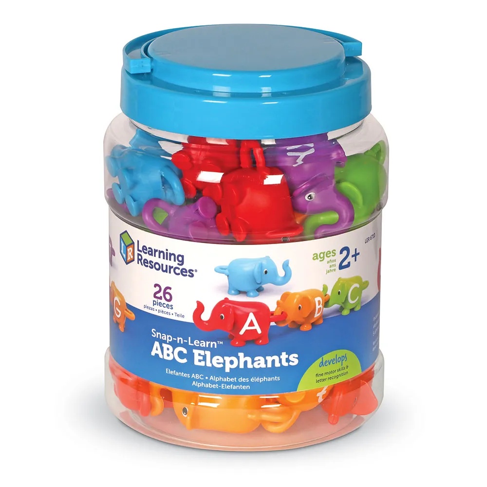 Learning Resources - Snap-n-Learn™ ABC Elephants: Alphabet Fine Motor Toy Toddlers - Image 6