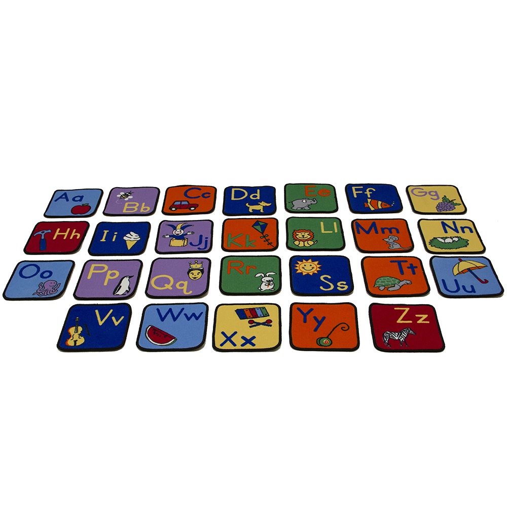 Learning Classroom Carpets - Alphabet - Seating Squares - 36 x 36 cm 26pcs - Image 3
