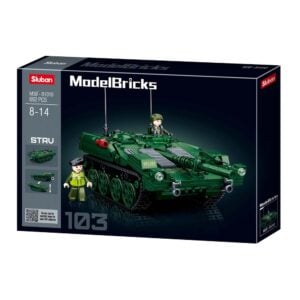 Sluban Building Set: Model Bricks - STRV103 Main Battle Tank - 692pcs