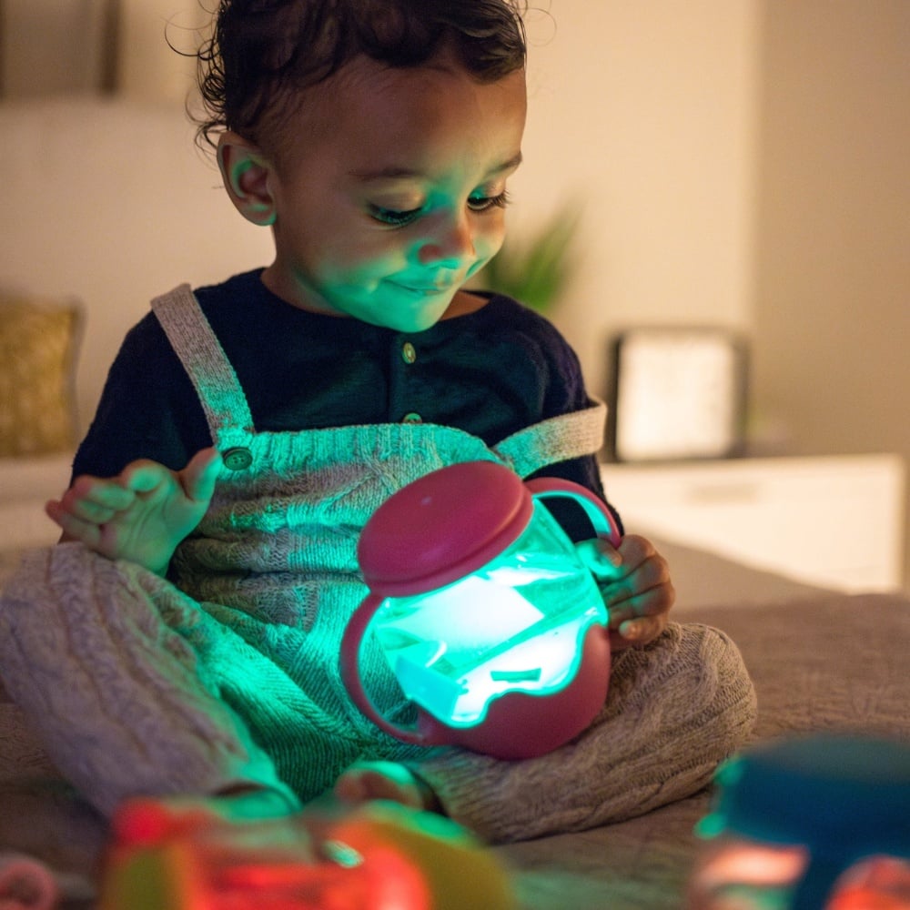 Glo Pals - Water Activated Sensory Mini Play Jar - Pink - Image 4