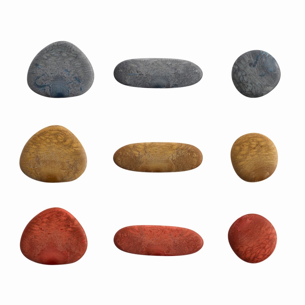 EDX Education - Junior Rainbow Pebbles - Eco Friendly FPC Material - 3 Shapes - 6 Colours - 8 Double-Sided Activity Cards - 36pcs - Image 3