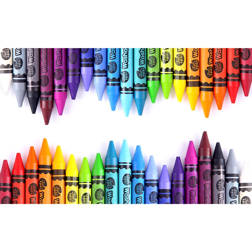 Jar Meló - Wax Crayons - Washable Non-Toxic - 48 Colours - Image 5