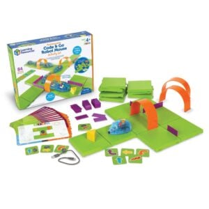 Learning Resources - Code & Go Mouse Activity Set - Rechargeable - 84 Pieces