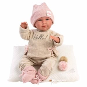 Llorens - Baby Girl Doll with Outfit & Cushion: Mimi - 42cm