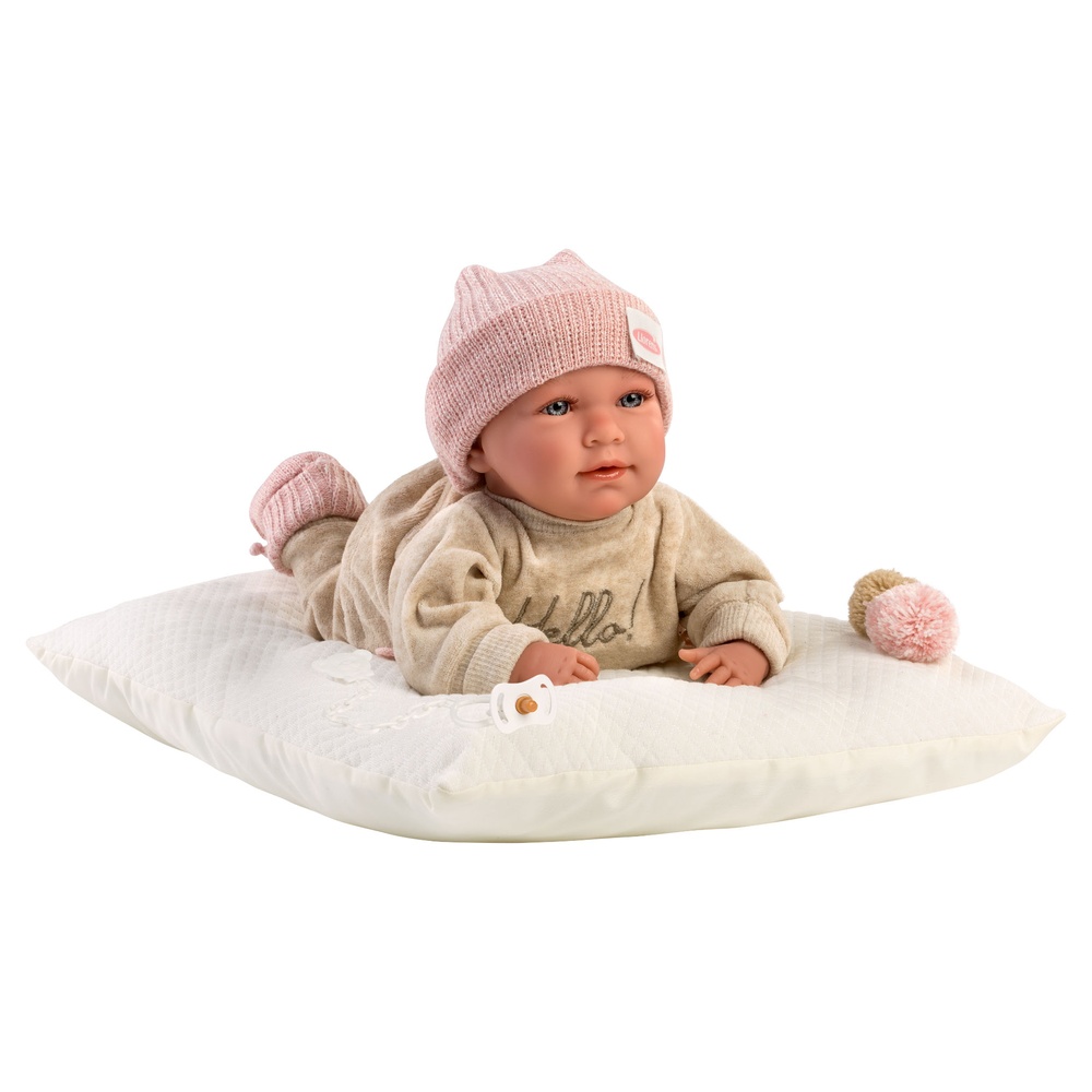 Llorens - Baby Girl Doll with Outfit & Cushion: Mimi - 42cm - Image 4