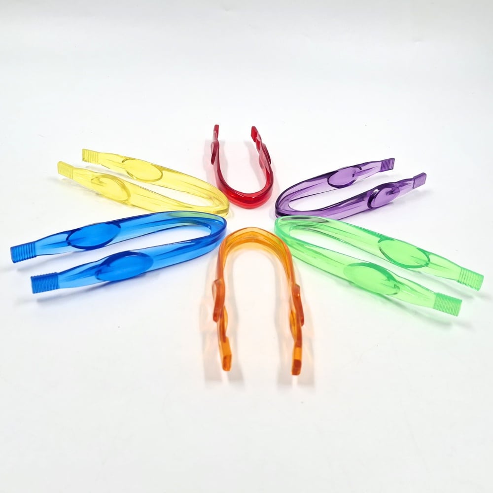 Greenbean - Translucent Tweezers - Fine Motor Skills Tools - 6pcs - Image 2