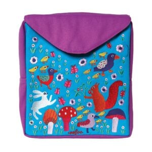 eeBoo - Embroidered Backpack for Kids: Hoppy Bunny