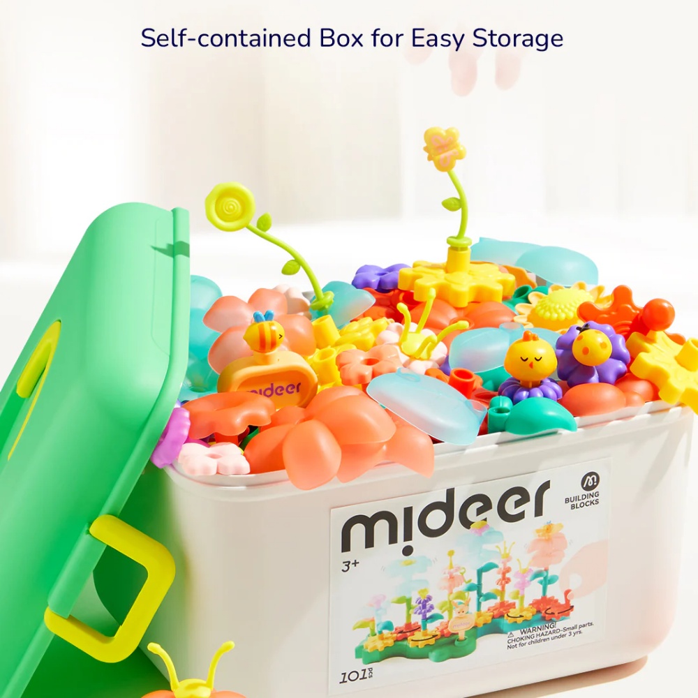 Mideer - Rotating Garden Puzzle Blocks with Spinning Gears - STEM Toy for Kids - Image 6