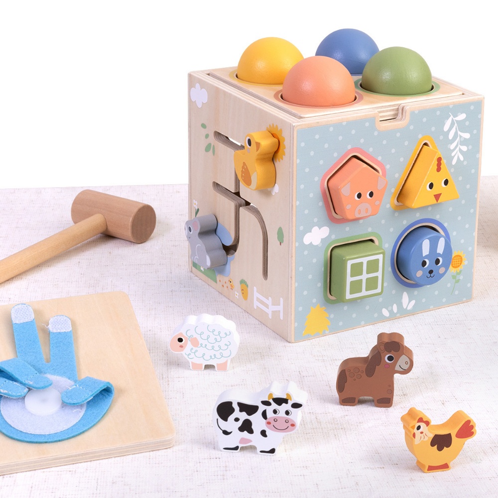 TookyToy - Wooden Play Cube Activity Toy - Image 3