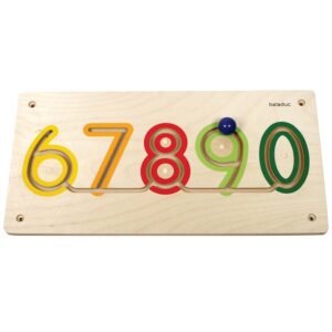 Beleduc - Wall Element - Numbers 6-0 - 60 x 30 x 5 cm -**