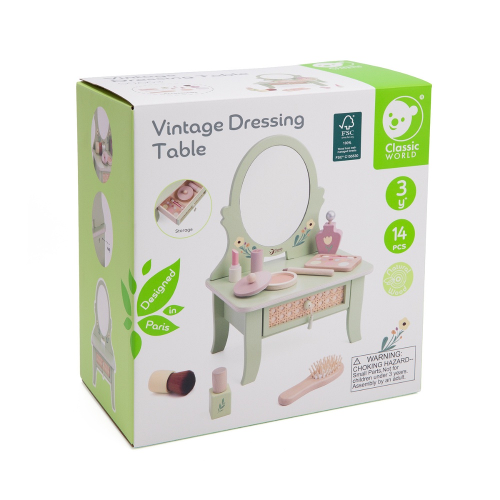 Classic World - Pretend & Play - Vintage Dressing Table - Image 8