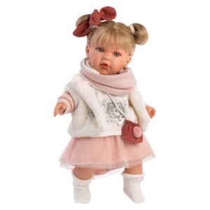 Llorens - Baby Girl Doll with Crying Mechanism & Outfit: Julia - 42cm