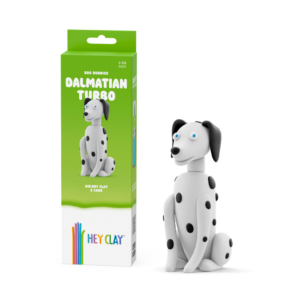 Hey Clay - Modelling Air-Dry Clay with Fun Interactive App - Dalmatian Turbo, Series Dog Buddies, 3 can