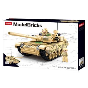Sluban Building Set: Model Bricks - 99A Main Battle Tank 2 in 1 - 893pcs