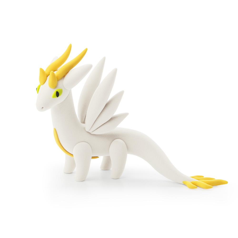 Hey Clay - Modelling Air-Dry Clay with Fun Interactive App - Aura, Series Dragon Island, 3 cans - Image 3