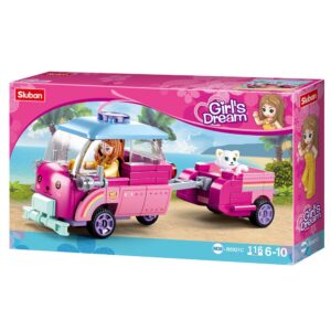 Sluban Building Set: Girls Dream - Pet Car - 116pcs