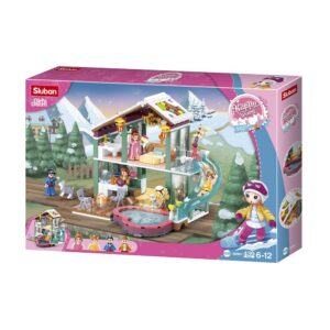 Sluban Building Set: Winter Travel In Snow - Resort - 439pcs