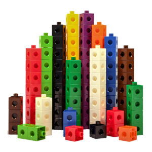 Greenbean - Linking Cubes - Maths, Counting & Construction Manipulatives - 10 Colours - 100pcs