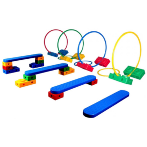 Greenbean - Kids Gross Motor Skills & Balance Obstacle Course Activity Set - 114pc