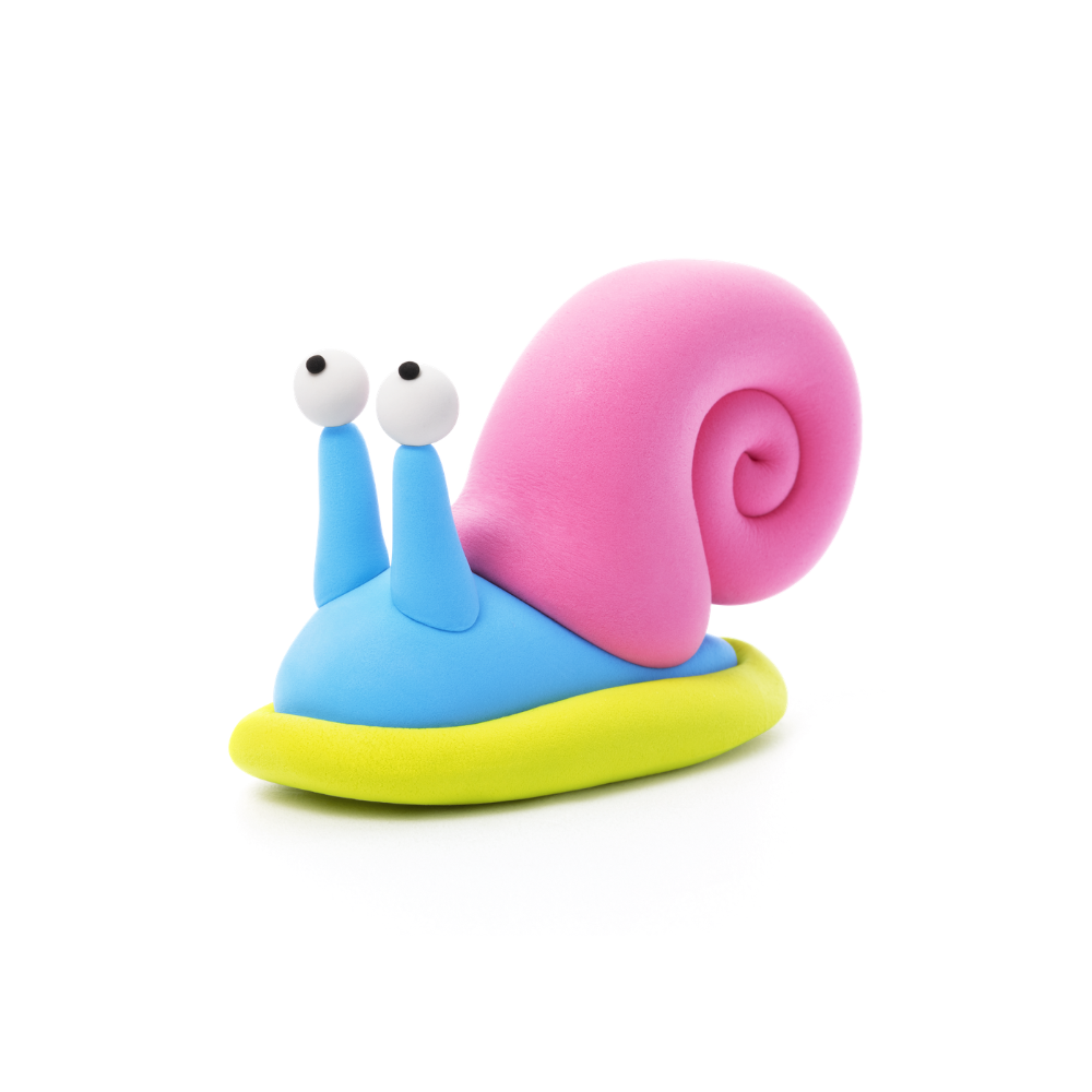 Hey Clay - Modelling Air-Dry Clay with Fun Interactive App - Chameleon, Gastropoda, Axolotl, Series Exotic Pets, 6 cans - Image 4