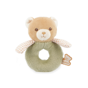 Kaloo - Rattle Soft Toy - Green Bear