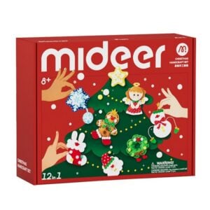 Mideer - 12-in-1 Christmas Arts & Crafts Handcraft DIY Felt Decoration Set