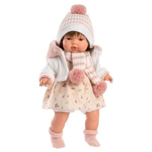 Llorens - Baby Girl Doll with Crying Mechanism & Clothing: Lola - 38cm