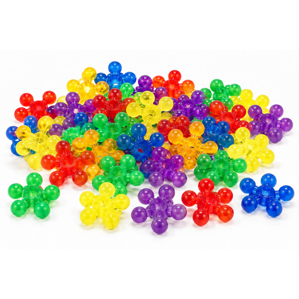 Greenbean - Translucent Snowflake Building Blocks for Sensory Light Play - 360pcs
