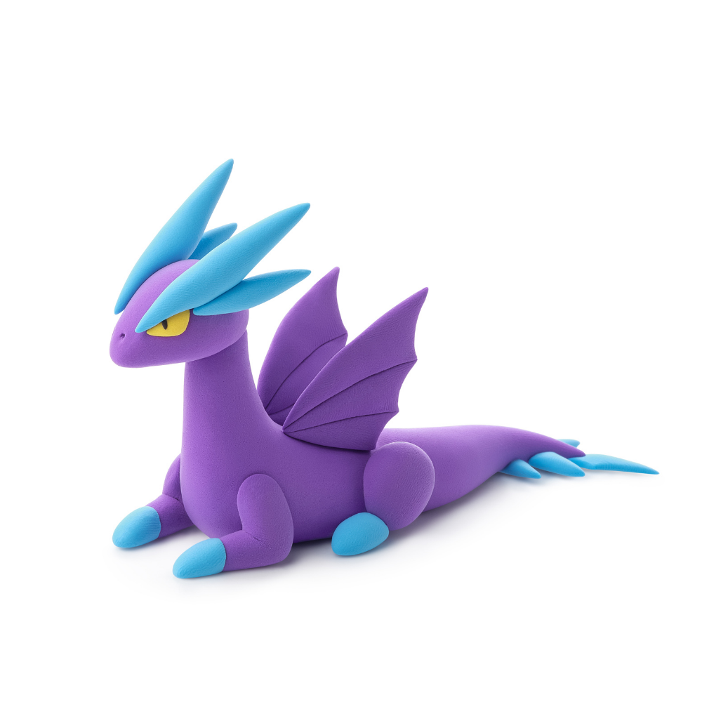 Hey Clay - Modelling Air-Dry Clay with Fun Interactive App - Storm, Series Dragon Island, 3 cans - Image 3