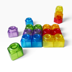 Greenbean - Translucent Soft Building Cubes for Sensory Light Play - 48pcs