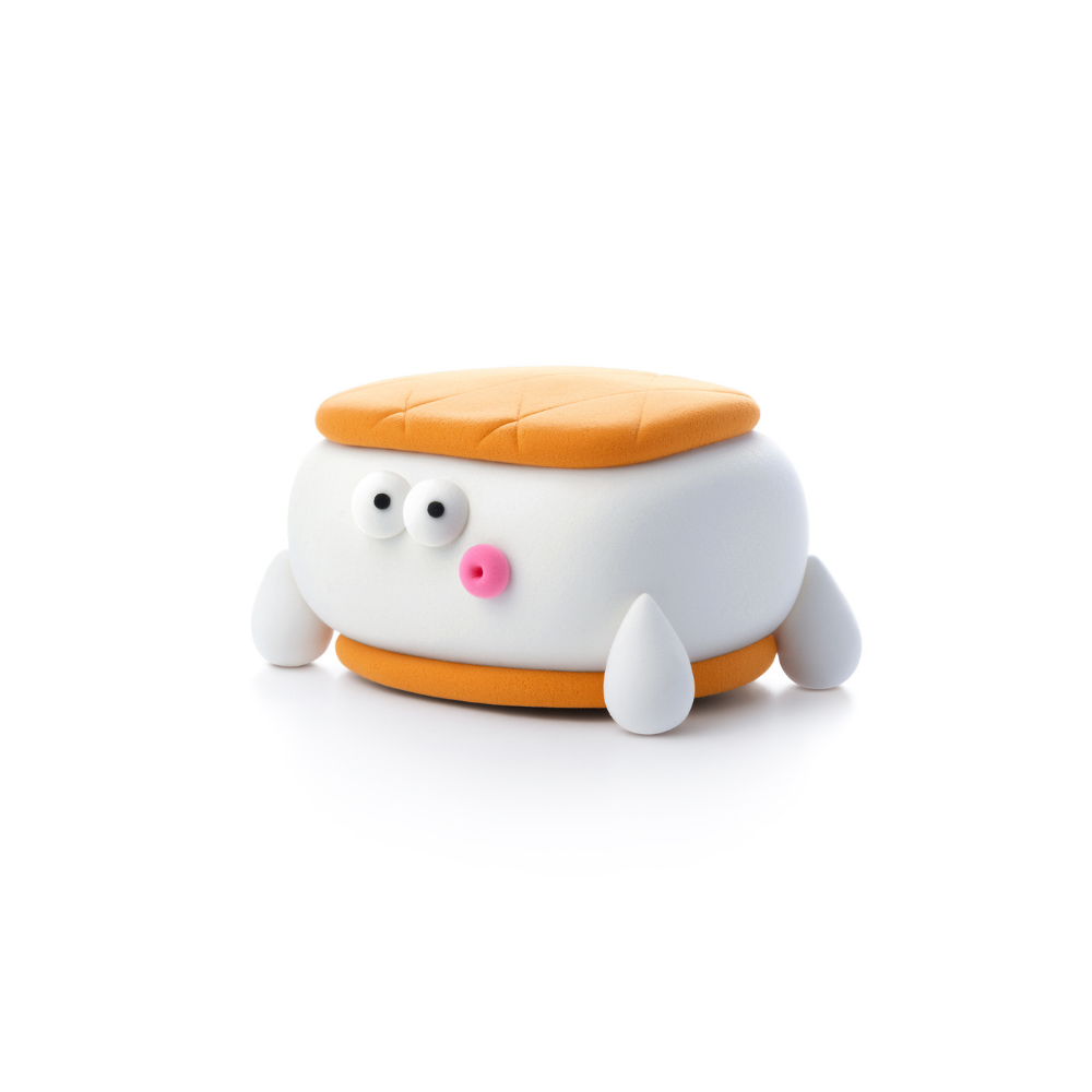 Hey Clay - Modelling Air-Dry Clay with Fun Interactive App - Yeti Sandwich, Series Nice Ice Cream, 3 cans - Image 6