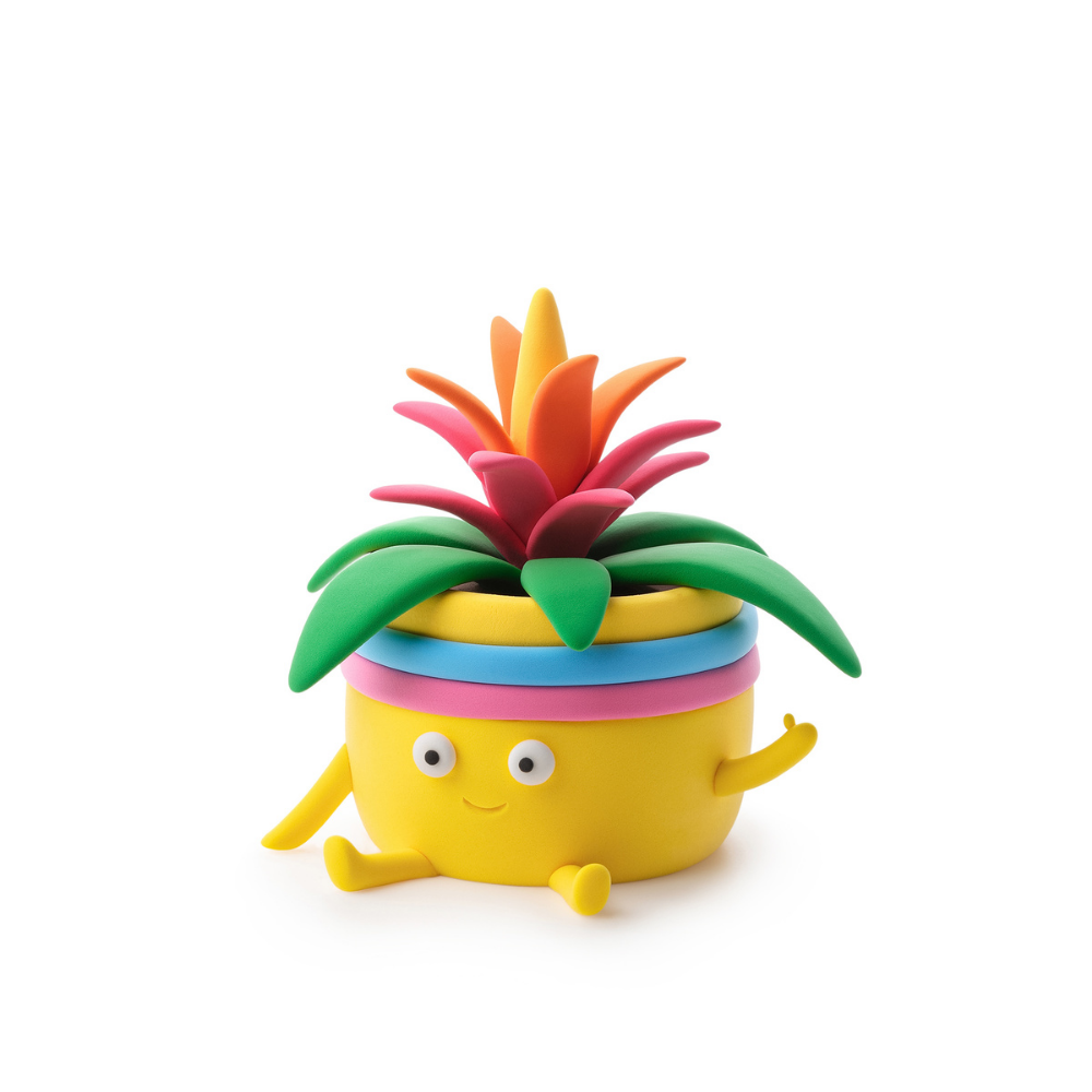 Hey Clay - Modelling Air-Dry Clay with Fun Interactive App - Plant Friends, 15 cans - Image 5