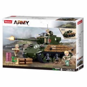 Sluban Building Set: WWII - M4A3(76W) Medium Tank - 715pcs
