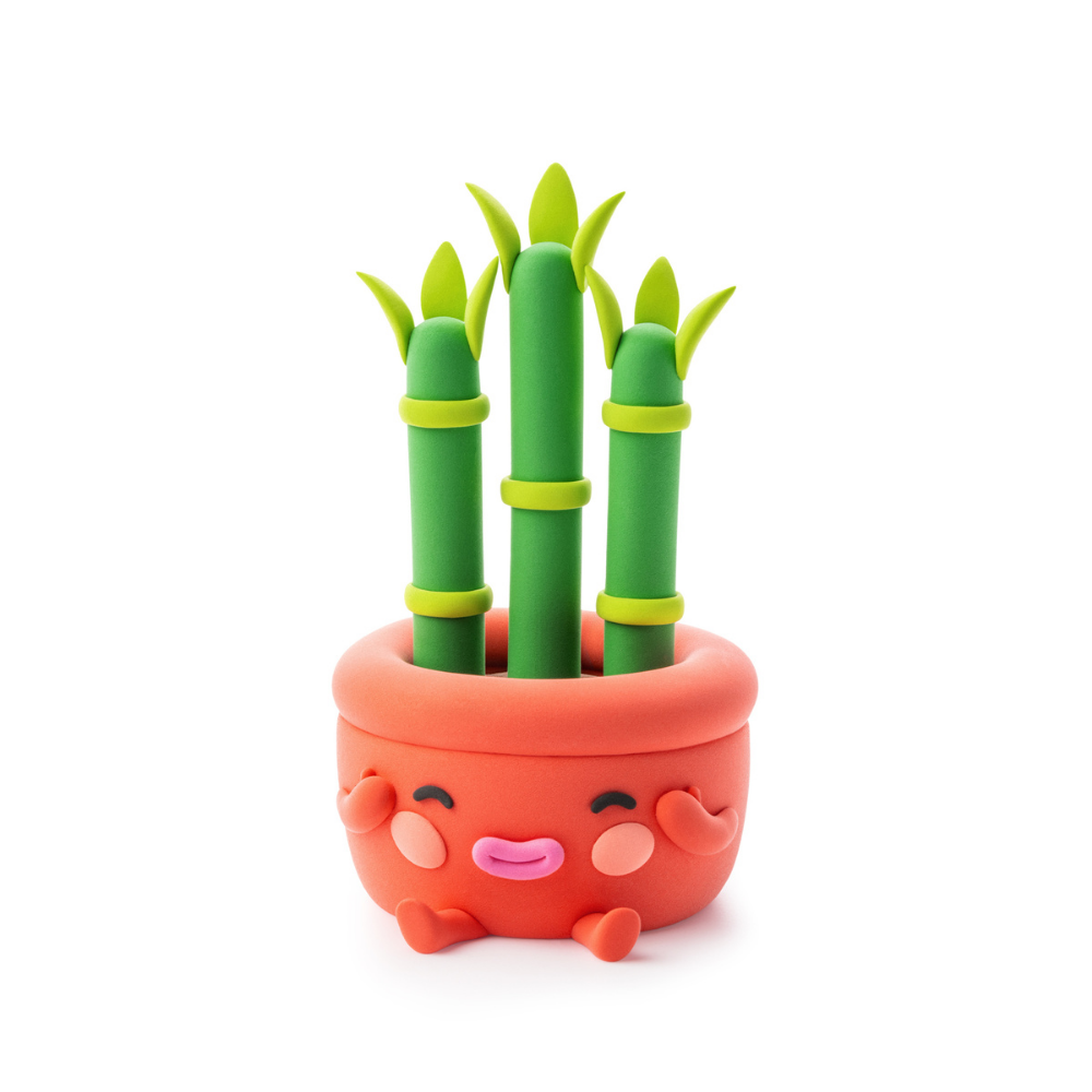 Hey Clay - Modelling Air-Dry Clay with Fun Interactive App - Plant Friends, 15 cans - Image 4