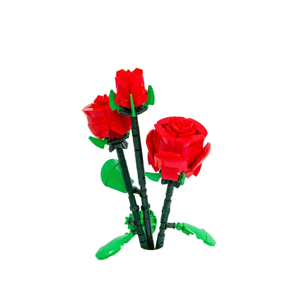 Sluban Building Set: Pleyerid - Flowers - Red Rose - 258pcs - Image 5