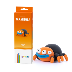 Hey Clay - Modelling Air-Dry Clay with Fun Interactive App - Tarantula, Series Exotic Pets, 3 cans